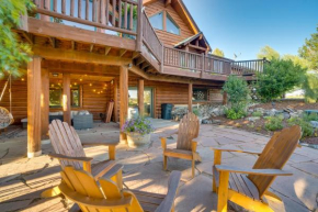 Heated Pool and Mtn Views Log Cabin in Parker!